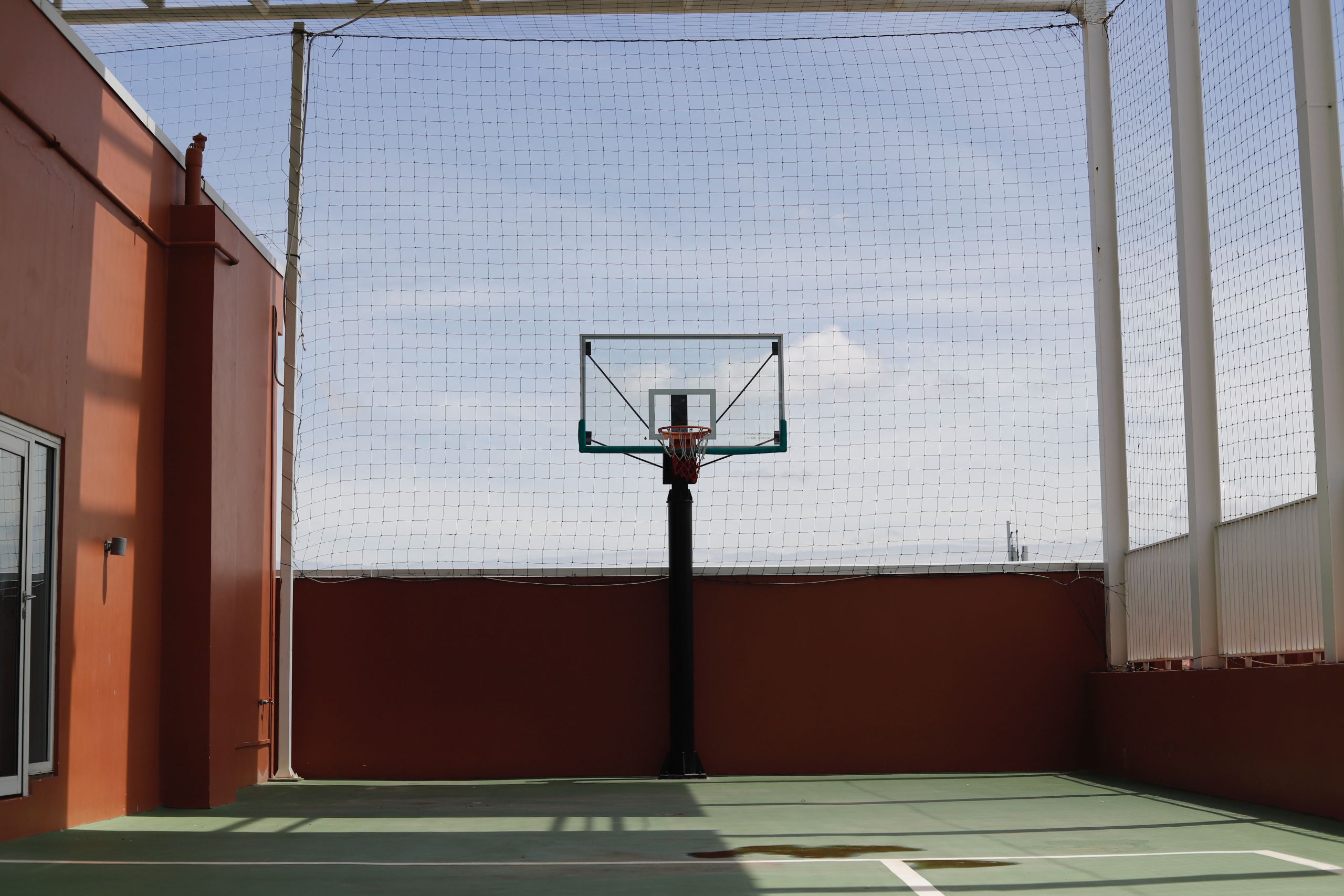 Basketball basket structures for outdoor courts Sporta Halle